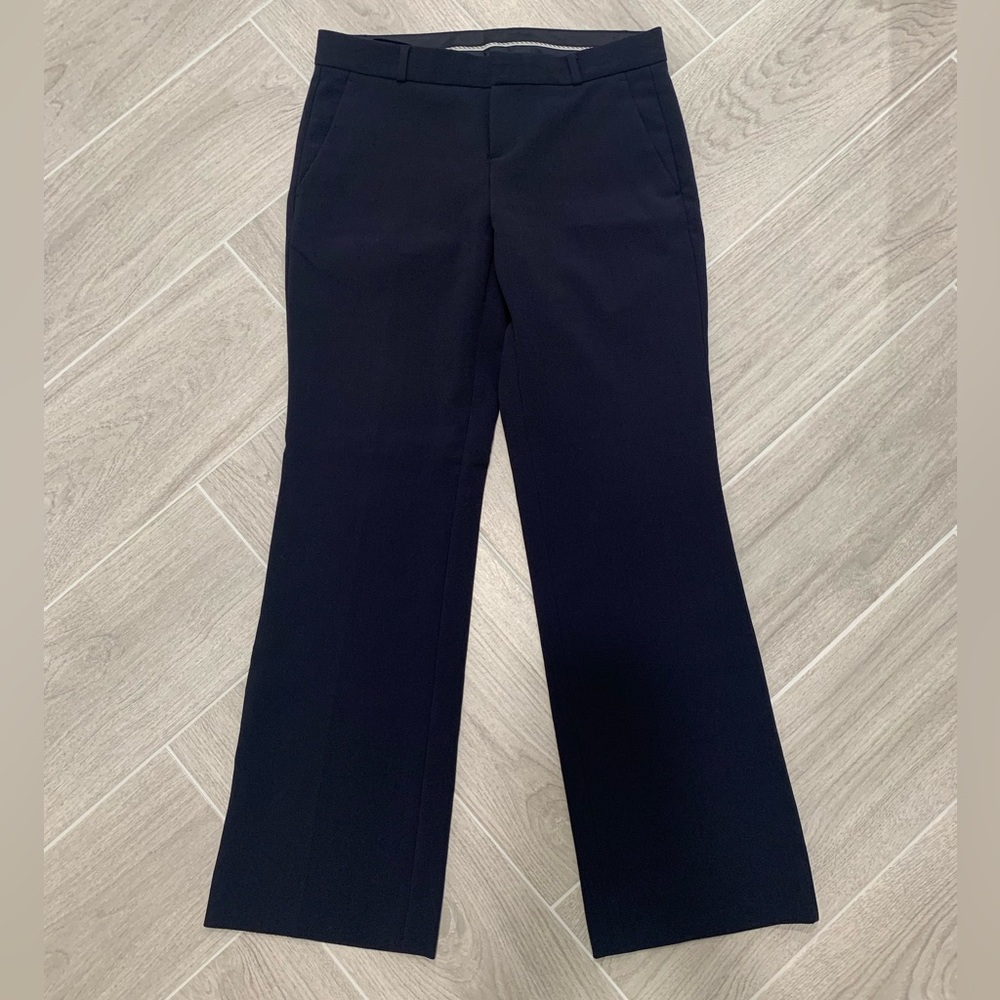 Banana Republic Navy Blue Wide Leg Crepe Dress Pants Size 8
